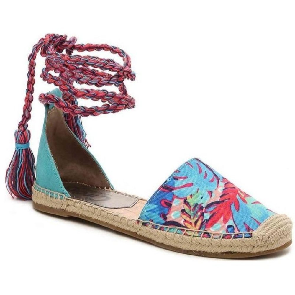 Sam Edelman Lenora Tropical Tassel Espadrilles